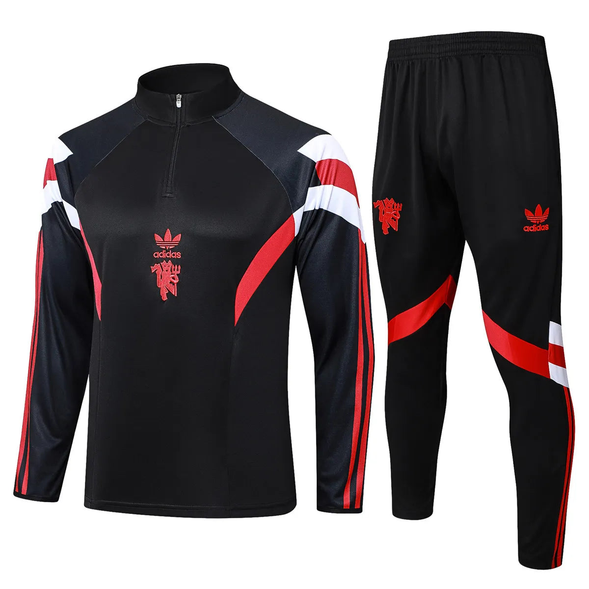 Mens Manchester United Training Suit Black II 2024/25