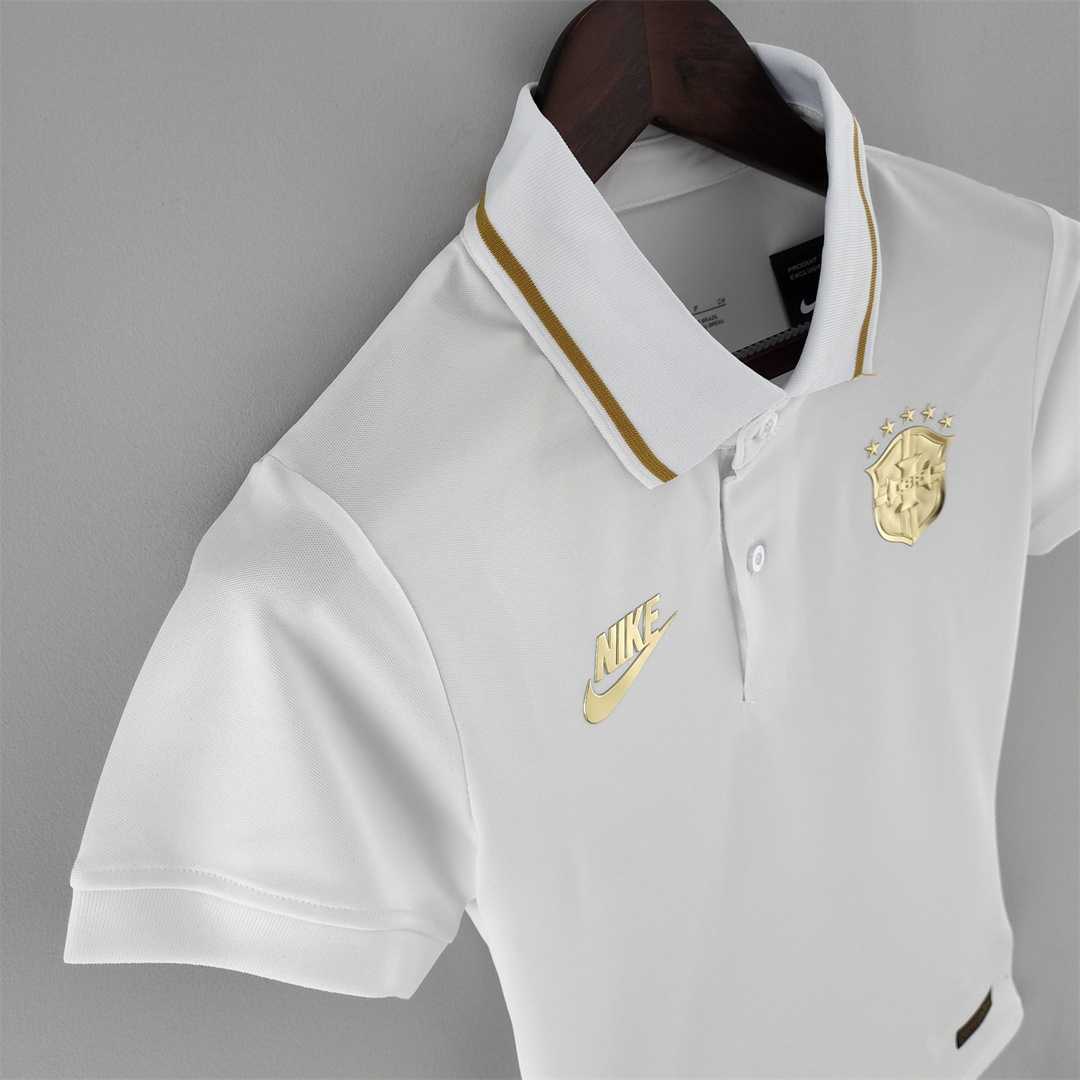 Brazil Polo White Jersey 2022 Women