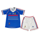 Kids Retro France Home Jersey 1998