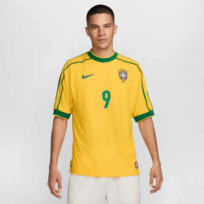 Brazil 1998/99 Retro Jersey RONALDO #9