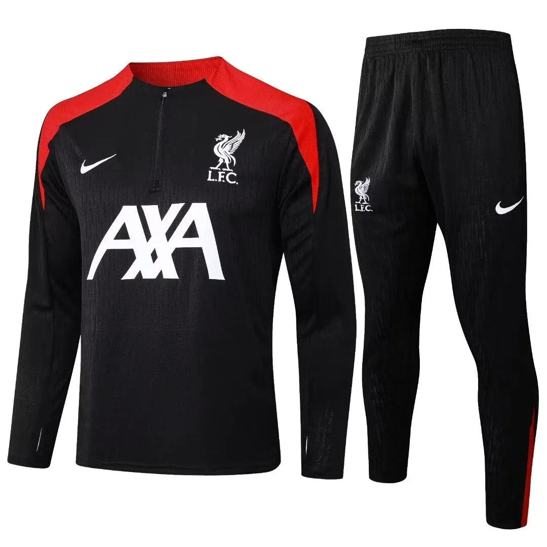 Mens Liverpool Training Suit Black 2024/25