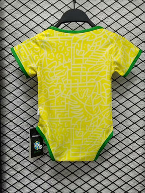 Body Baby Brazil Amarelo/Verde Brasil 2024/25