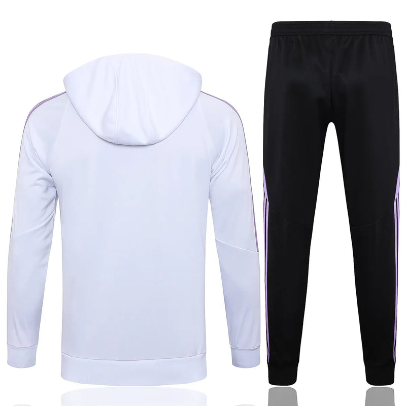 Mens Germany Hoodie Sweatshirt + Pants Training Suit White 2024
