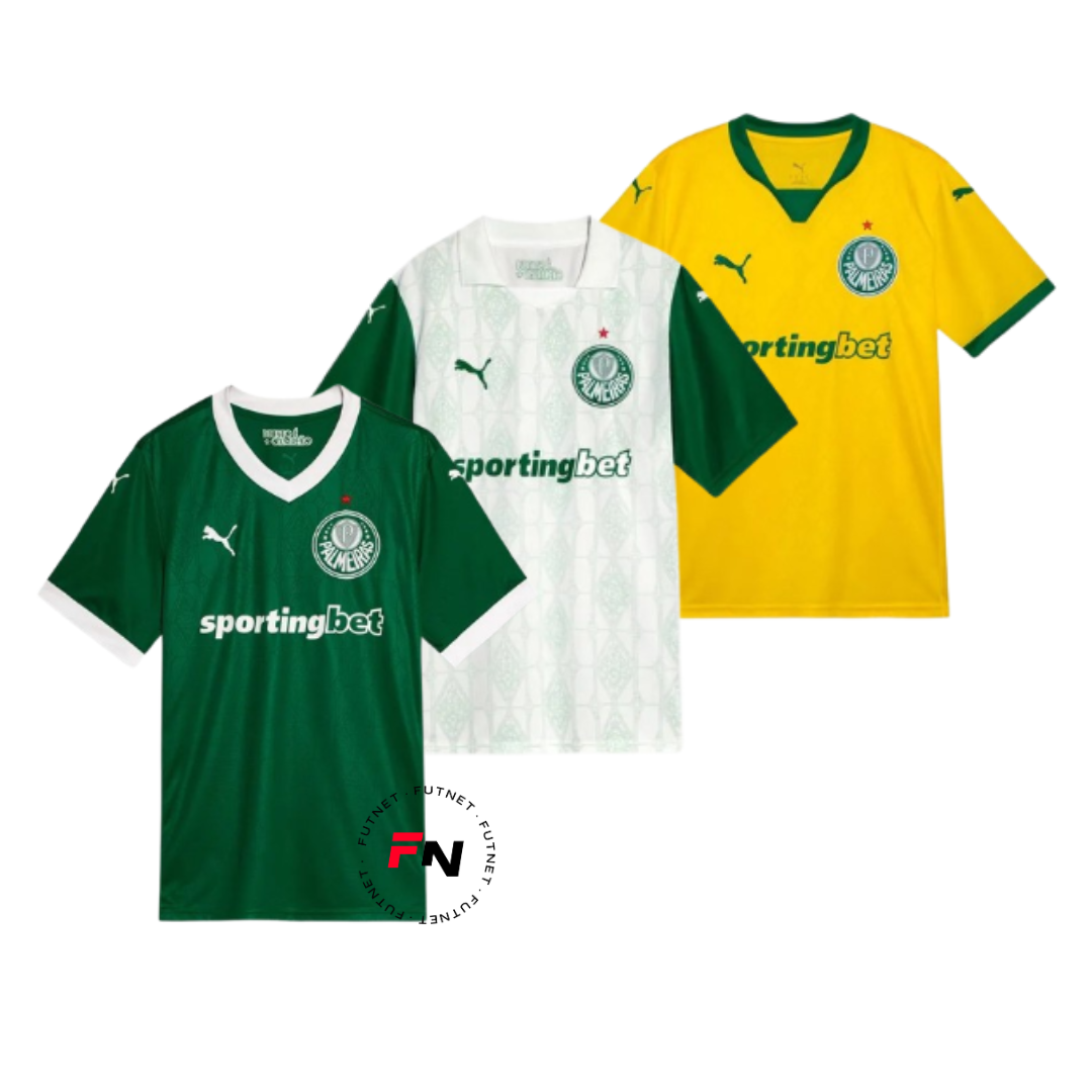 Combo Palmeiras Home + Away + Third 2025/26 Fan Jersey