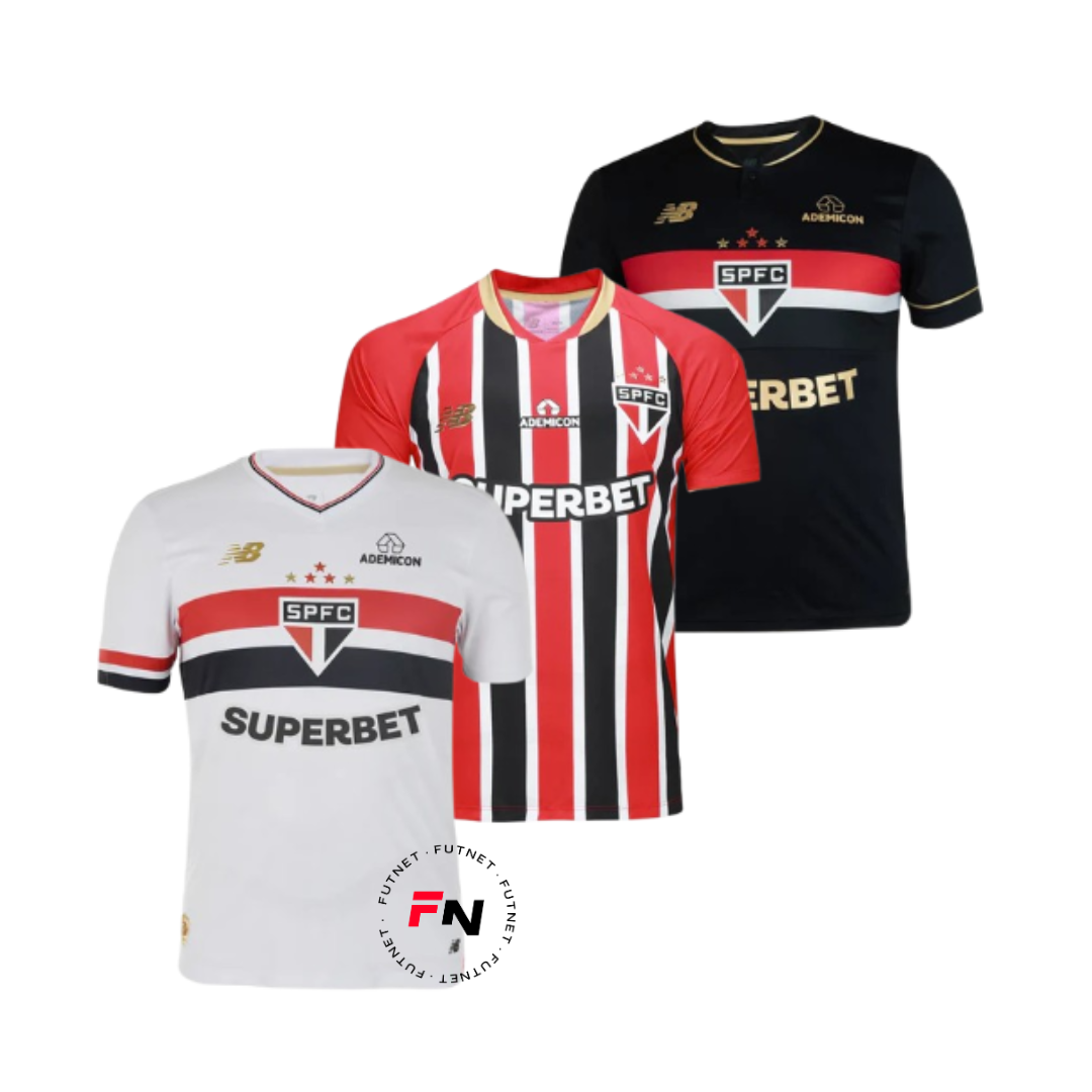 Combo Sāo Paulo Home + Away + Third 2025/26 Fan Jersey