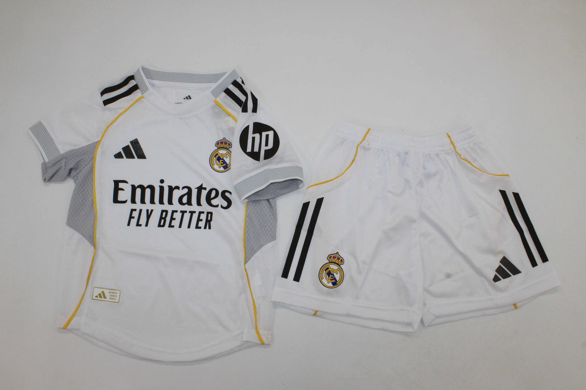 Kids Real Madrid Home Jersey 2025/26