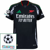 Arsenal 2024/25 II Away Fan Jersey - Patchs UCL UEFA  Foundation (Official Printing)