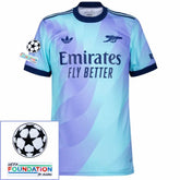 Arsenal 2024/25 III Third Fan Jersey - Patchs UCL UEFA  Foundation (Official Printing)