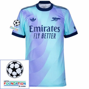 Arsenal 2024/25 III Third Fan Jersey - Patchs UCL UEFA  Foundation (Official Printing)