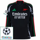 Arsenal 2024/25 II Away Fan Jersey Long Sleeve - Patchs UCL UEFA  Foundation (Official Printing)
