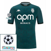 Monaco 2024/25 II Away Fan Jersey  - Patchs UCL UEFA  Foundation (Official Printing)
