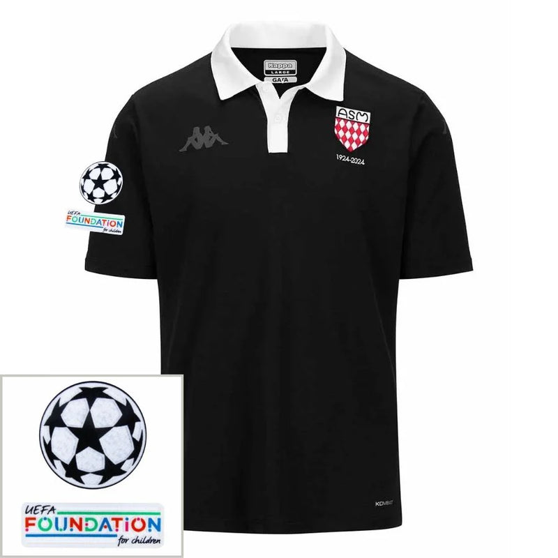 Monaco 2024/25 Centenary  - Patchs UCL UEFA  Foundation (Official Printing)