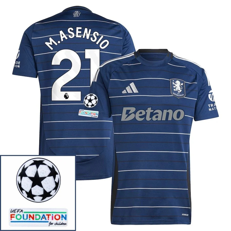 Arsenal 2024/25 III Third M. ASENSIO #21  - Patchs UCL UEFA  Foundation (Official Printing)