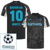 Bayer Leverkusen 2024/25 III Third WIRTZ #10 - Patchs UCL UEFA  Foundation (Official Printing)