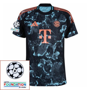 Bayer München 2024/25 II Away HARRY KANE #9 - Patchs UCL UEFA  Foundation (Official Printing)
