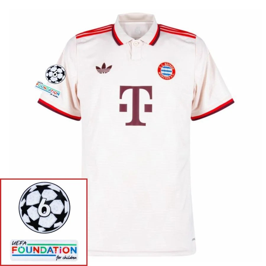 Bayer München 2024/25 III Third KIMMICH #6 - Patchs UCL UEFA  Foundation (Official Printing)