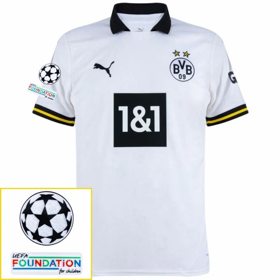 Borussia Dortmund 2024/25 III Third Fan Jersey - Patchs UCL UEFA  Foundation (Official Printing)