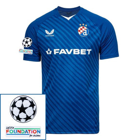 Dinamo Zagreb 2024/25 I Home Jersey - Patchs UCL UEFA  Foundation (Official Printing)