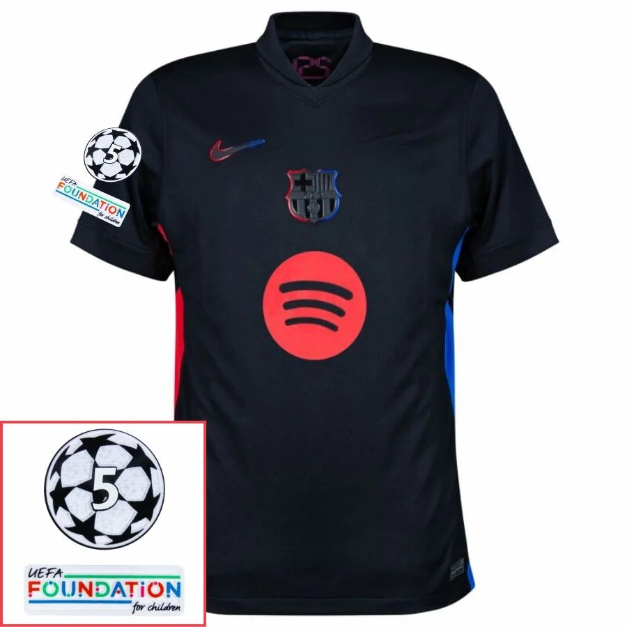 Barcelona 2024/25 II Away - Patchs UCL UEFA  Foundation (Official Printing)