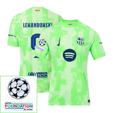Barcelona 2024/25 III Third LEWANDOWSKI #9 - Patchs UCL UEFA  Foundation (Official Printing)