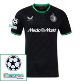 Feyenoord 2024/25 II Away Jersey - Patchs UCL UEFA  Foundation (Official Printing)