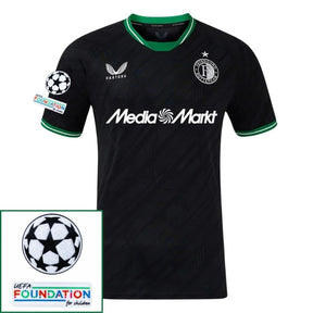 Feyenoord 2024/25 II Away Jersey - Patchs UCL UEFA  Foundation (Official Printing)