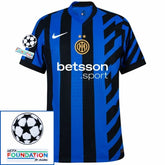 Inter Milan 2024/25 I Home Jersey - Patchs UCL UEFA  Foundation (Official Printing)