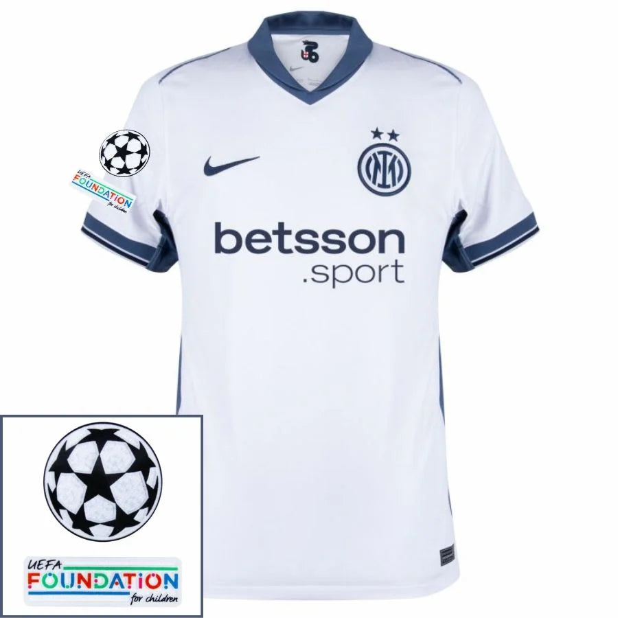 Inter Milan 2024/25 II Away Jersey - Patchs UCL UEFA  Foundation (Official Printing)