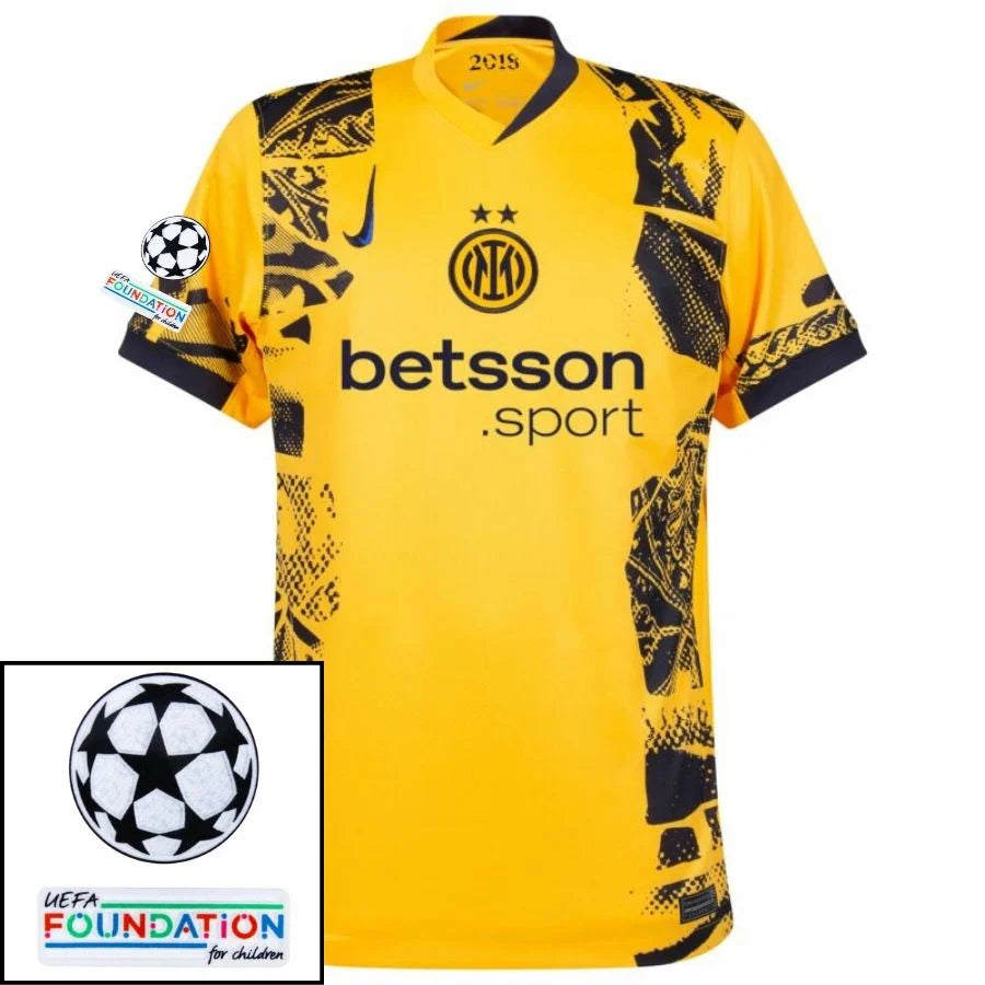 Inter Milan 2024/25 III Third LAUTARO #10 - Patchs UCL UEFA  Foundation (Official Printing)