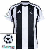 Juventus 2024/25 I Home Jersey - Patchs UCL UEFA  Foundation (Official Printing)