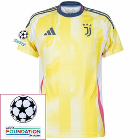 Juventus 2024/25 II Away Jersey - Patchs UCL UEFA  Foundation (Official Printing)