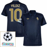 Juventus 2024/25 III Third YILDIZ #10 - Patchs UCL UEFA  Foundation (Official Printing)
