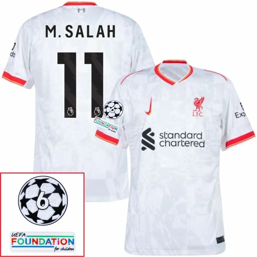 Liverpool 2024/25 II Away M. SALAH #11 - Patchs UCL UEFA  Foundation (Official Printing)