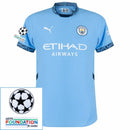 Manchester City 2024/25 I Home Jersey - Patchs UCL UEFA  Foundation (Official Printing)