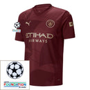 Manchester City 2024/25 III Third Jersey - Patchs UCL UEFA  Foundation (Official Printing)