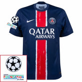 Paris Saint-Germain 2024/25 I Home Jersey - Patchs UCL UEFA  Foundation (Official Printing)