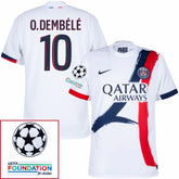 Paris Saint-Germain 2024/25 II Away O.DEMBELE #10 - Patchs UCL UEFA  Foundation (Official Printing)