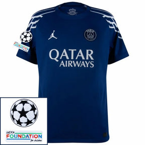 Paris Saint-Germain 2024/25 IIII Fourth Jordan Jersey - Patchs UCL UEFA  Foundation (Official Printing)