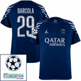 Paris Saint-Germain 2024/25 IIII Fourth Jordan BARCOLA #29 - Patchs UCL UEFA  Foundation (Official Printing)