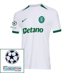 Sporting CP 2024/25 II Away Fan Jersey - Patchs UCL UEFA  Foundation (Official Printing)