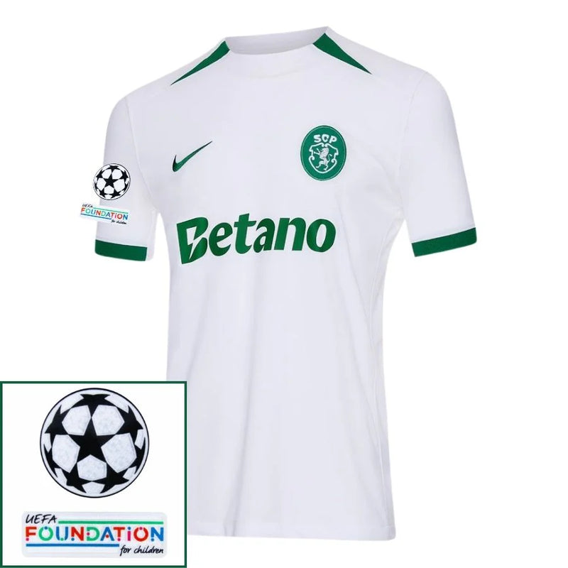 Sporting CP 2024/25 II Away Fan Jersey - Patchs UCL UEFA  Foundation (Official Printing)