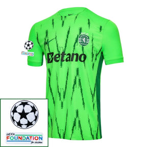 Sporting CP 2024/25 IIII Fourth Fan Jersey - Patchs UCL UEFA  Foundation (Official Printing)