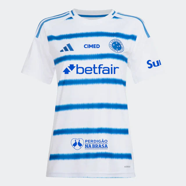 Cruzeiro 2025/26 Away Jersey Full Sponsors Women
