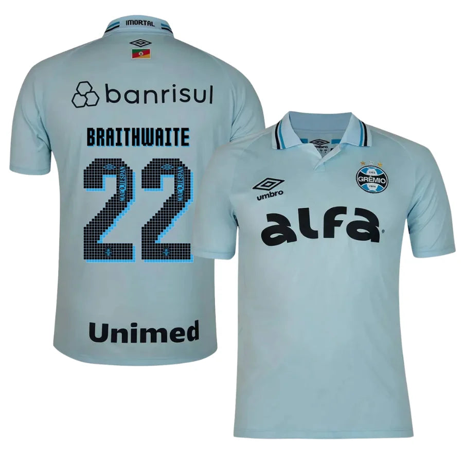 Gremio 2025/26 II Away Jersey BRAITHWAITE #22 - Fan Version
