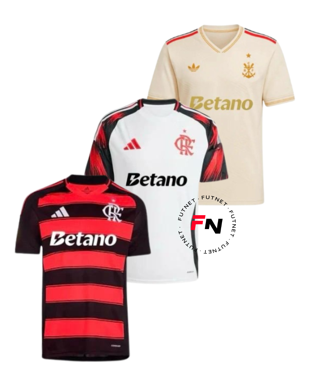 Combo Flamengo Sponsor Home + Away + Third 2025/26 Fan Jersey