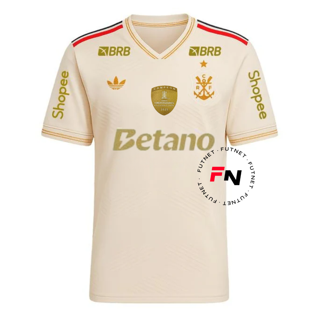 Flamengo 25/26 III Third Jersey Full Sponsor - PATCH CAMPEAO LIBERTADORES 2025