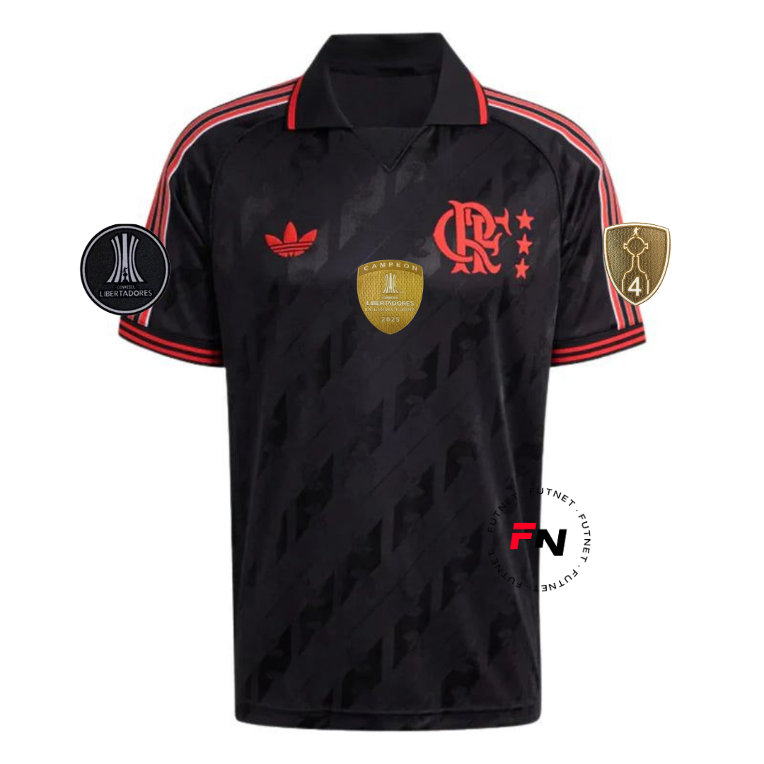 Flamengo 25/26 LFSTLR Jersey - 3 PATCH CAMPEAO LIBERTADORES 2025
