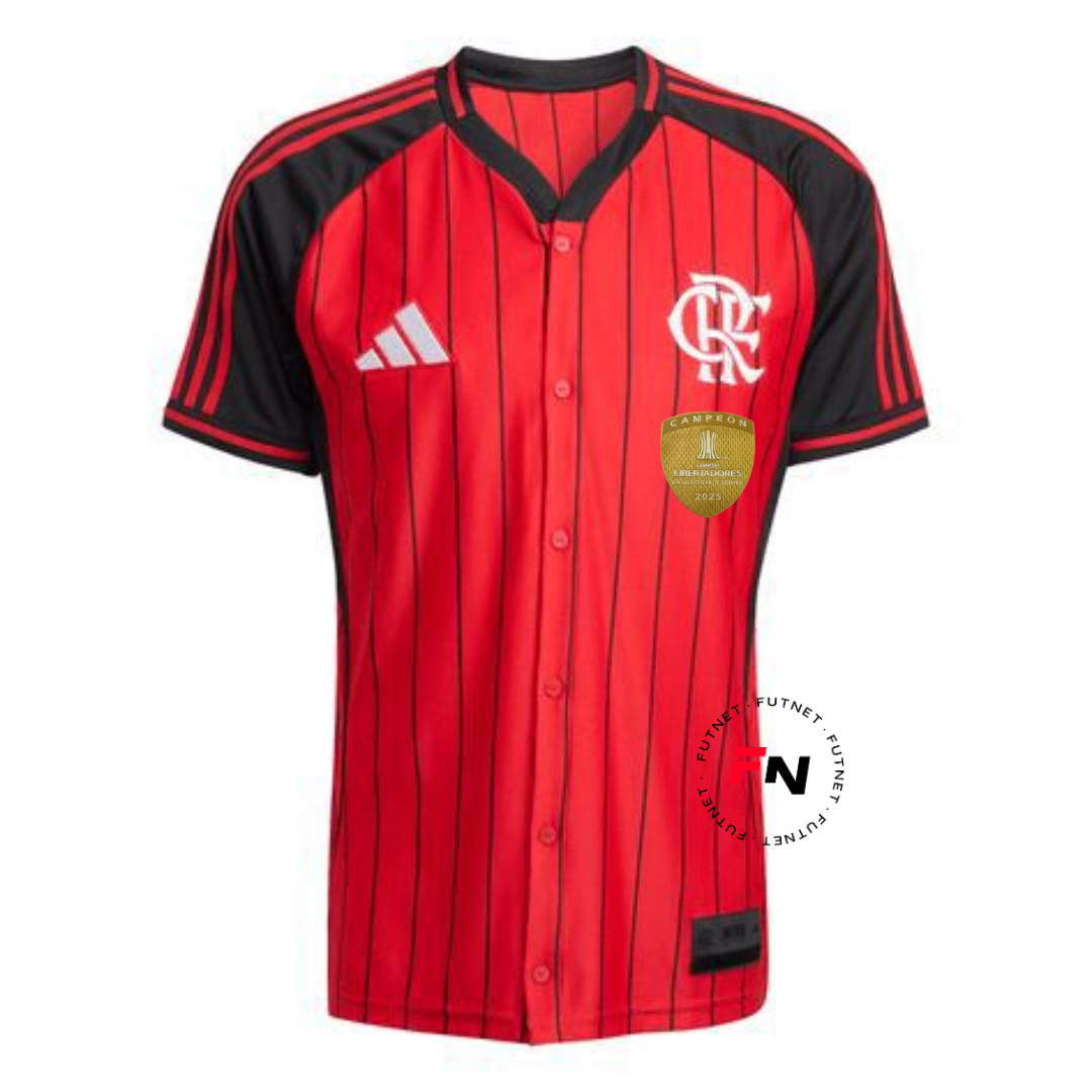Flamengo 25/26 MLB Jersey - 3 PATCH CAMPEAO LIBERTADORES 2025