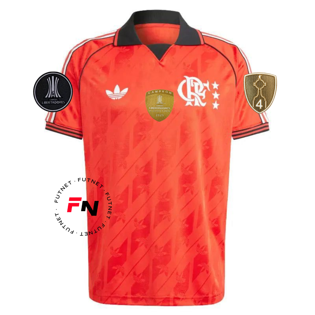 Flamengo 25/26 LFSTLR Red Jersey - 3 PATCH CAMPEAO LIBERTADORES 2025