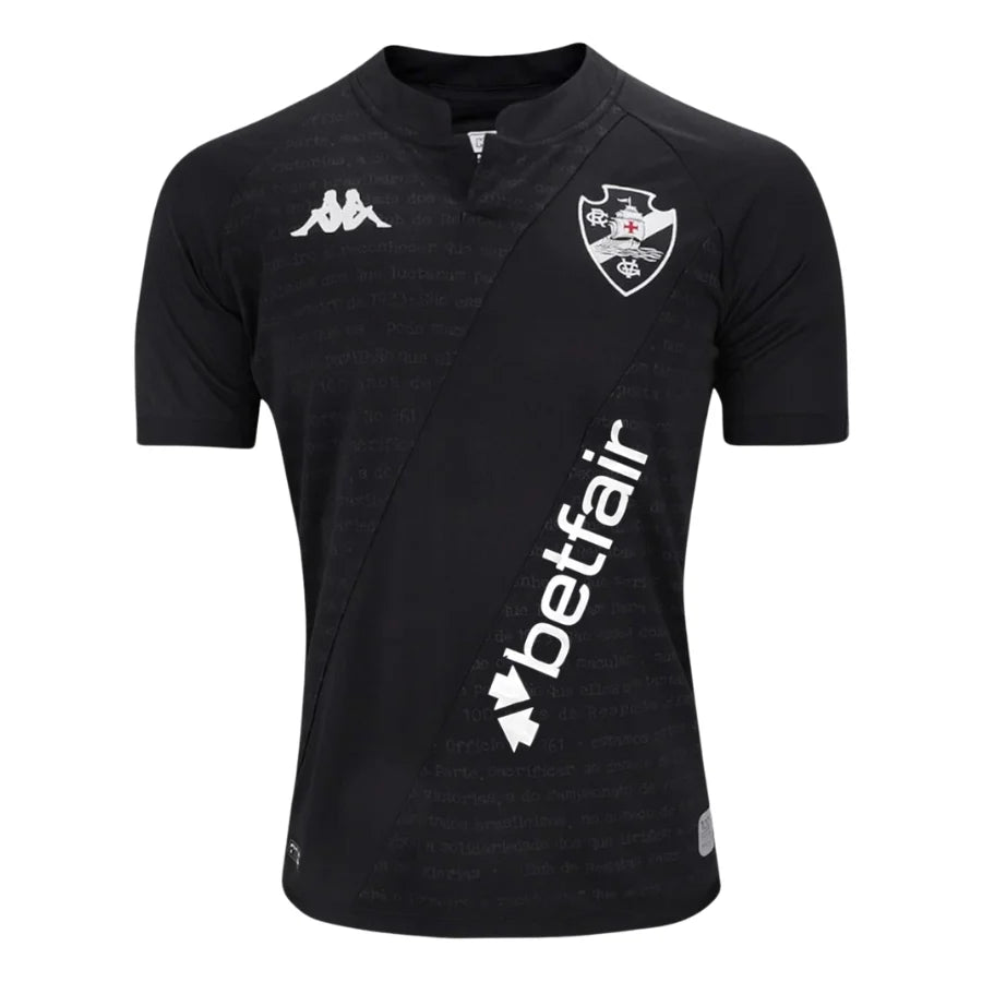 Vasco 24/25 Goalkeeper Jersey Black Full Sponsor - Kappa